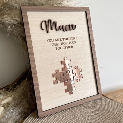 Personalized Mum Puzzle Sign Gift for Mum